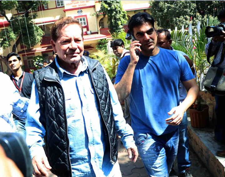 सलीम खान और और अरबाज़ खान.