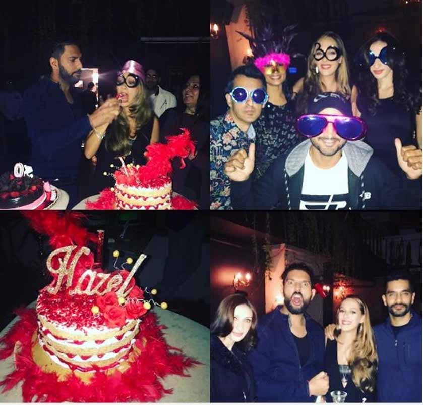 युवराज सिंह ने यादगार बना दिया Wife हेज़ल कीच का बर्थडे, देखिए तस्वीरें