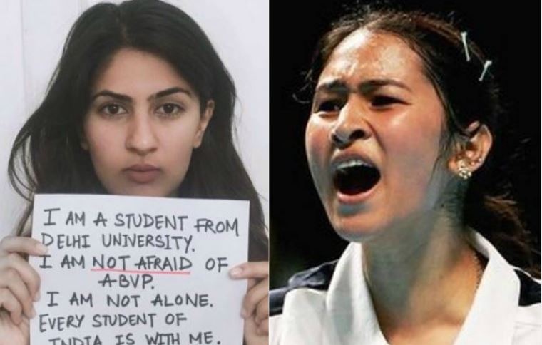 \'देशभक्ति\' पर दंगल: गुरमेहर के साथ खड़ी हुईं ज्वाला गुट्टा, आज DU में ABVP का मार्च