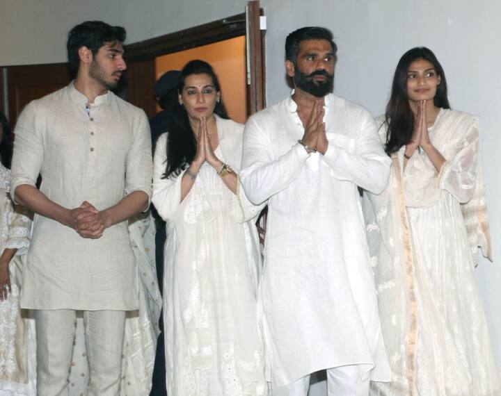 सुनील शेट्टी का परिवार