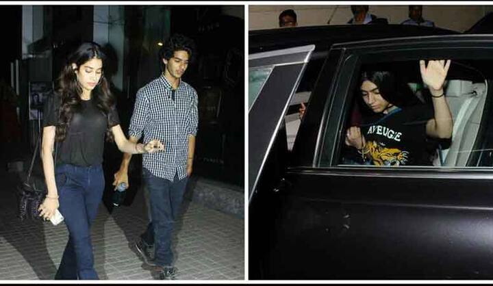 कैमरे में कैद हुईं फिल्म के प्रीमियर पर पहुंची श्रीदेवी की बेटियां