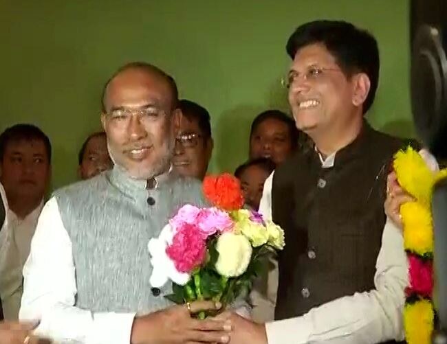 Bjps Biren Singh To Take Oath As Manipur Cm Today मणिपुर: BJP ने किया बहुमत का जुगाड़, दोपहर 1 बजे मुख्यमंत्री पद की शपथ लेंगे एन बीरेन सिंह