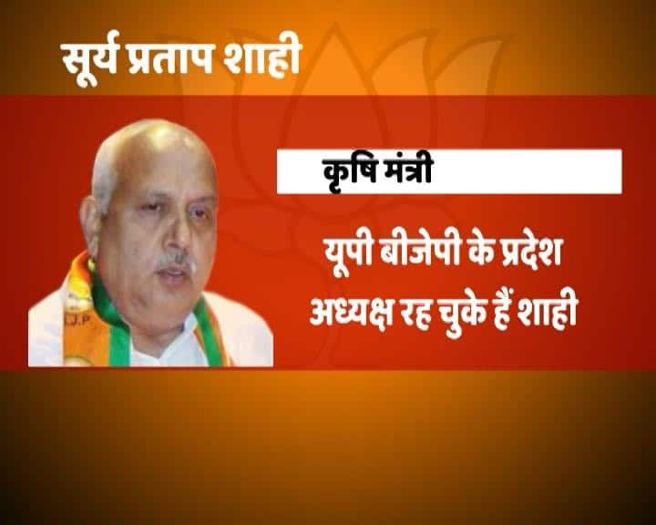 सूर्य प्रताप शाही को कृषि, कृषि शिक्षा, कृषि अनुसंधान मंत्रालय दिया गया है.