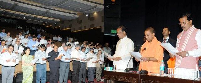 इस दौरान मुख्यमंत्री ने सभी विभागों के अपर मुख्य सचिव, प्रमुख सचिव और सचिव को स्वच्छता-शपथ भी दिलाई.