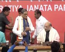 पूर्व विदेश मंत्री और कांग्रेस के दिग्गज नेता एसएम कृष्णा ने थामा बीजेपी का हाथ