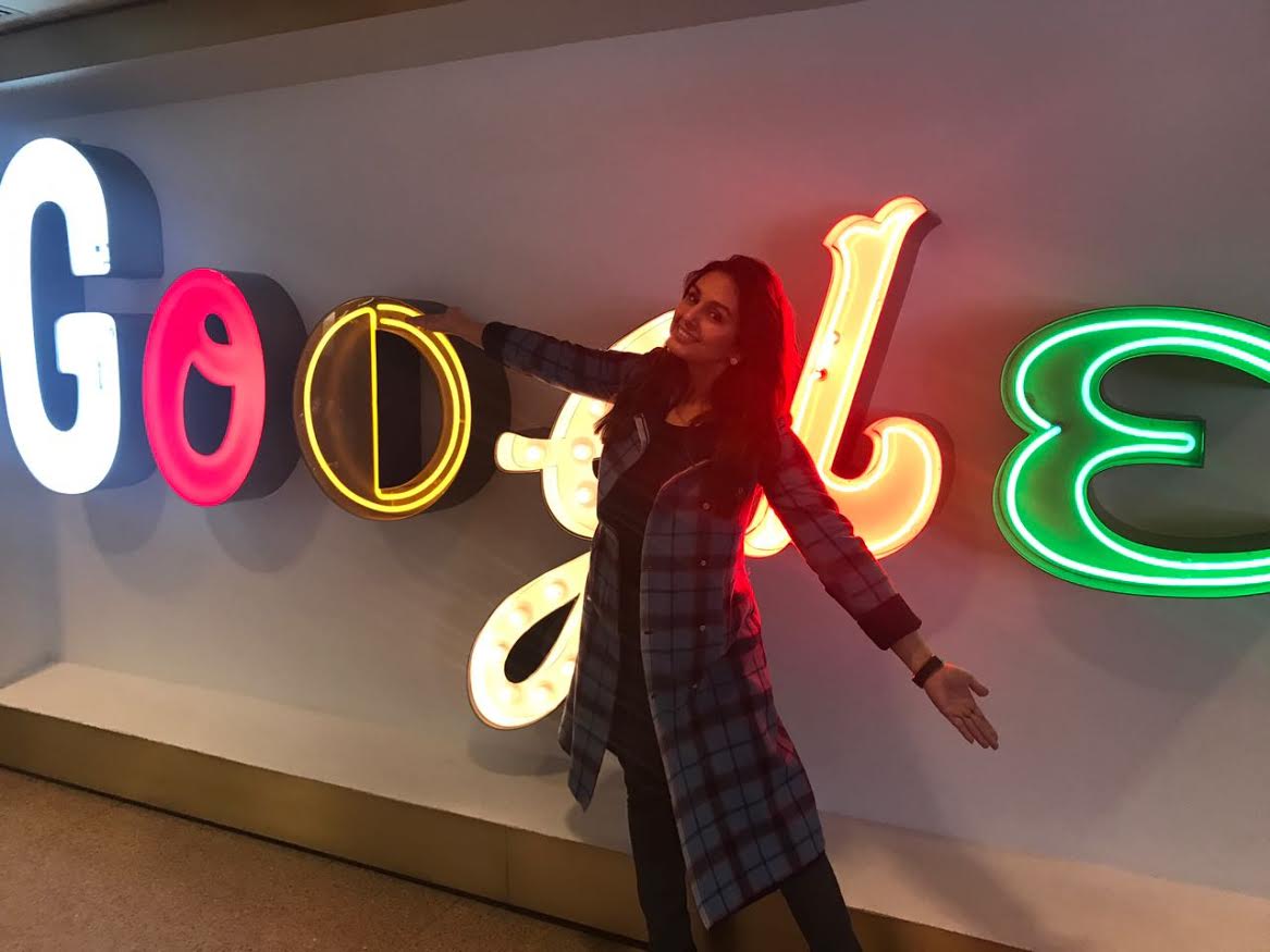 न्यूयॉर्क में गूगल के हेड क्वार्टर पहुंची अभिनेत्री हुमा कुरैशी