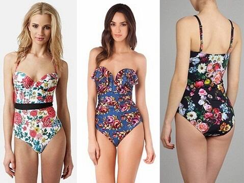 फ्लोरल स्विमसूट