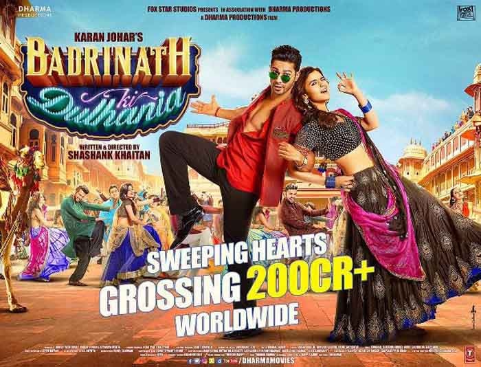 Badrinath Ki Dulhania Box Office Collection Day 24 Varun Dhawan And Alia Bhatts Movie Crosses The Rs 200 Crore Mark At The Worldwide Market वर्ल्डवाइड 200 करोड़ क्लब में शामिल हुई आलिया-वरूण की फिल्म 'बद्रीनाथ की दुल्हनिया'