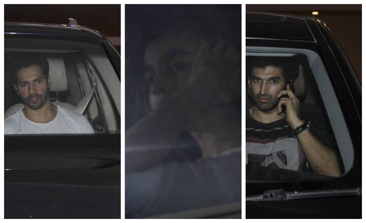 बॉलीवुड के मशहूर डायरेक्टर करन जौहर हाल में पिता बने हैं. जब उनके दोनों बच्चे यश और रूही घर पर आए हैं लगातार उनके यहां बॉलीवुड की बड़ी हस्तियों का आना जाना लगा है. कल शाम भी आलिया भट्ट, वरूण धवन और आदित्य रॉय कपूर करन जौहर के घर यश और रूही से मिलने पहुंचे. आगे देखिए तस्वीरें