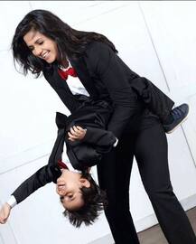 अपने बेटे के साथ कराए लेटेस्ट फोटोशूट में दिखा मम्मी दिलजीत का प्यार 