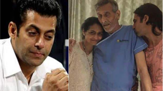 Superstar Salman Khan Meets Actor Leader Vinod Khanna विनोद खन्ना के स्वास्थ्य की जानकारी लेने देर रात पहुंचे सलमान खान