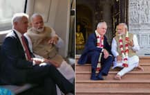 ऑस्ट्रेलियाई पीएम के साथ दिल्ली मेट्रो से अक्षरधाम मंदिर पहुंचे पीएम मोदी