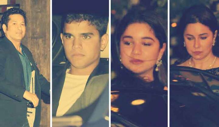 तस्वीरों में आप क्रिकेट के भगवान सचिन तेंदुलकर, उनके बेटे अर्जुन, बेटी सारा और पत्नी अंजली को देख करते हैं. दरअसल सचिन अपनी पूरी फैमिली के साथ अंबानीज़ की पार्टी में पहुंचे. ये पार्टी मुकेश और नीता अंबानी ने अपनी आईपीएल टीम मुंबई इंडियंस के 10 साल पूरे होने की खुशी में आर्गेनाइज़ की थी. ये तस्वीरें उसी पार्टी दौरान ली गईं. देखें बाकी की तस्वीरें-