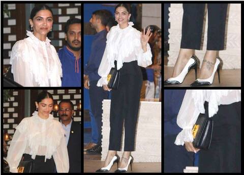 अंबानी की पार्टी में पहुंची दीपिका पादुकोण, Black & White ड्रेस में दिखाया Gorgeous Look! अंबानी की पार्टी में पहुंची दीपिका पादुकोण, Black & White ड्रेस में दिखाया Gorgeous Look!