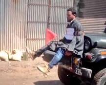 जीप के आगे पत्थरबाज : J&K पुलिस ने दर्ज की FIR, सेना भी कर रही मामले की जांच