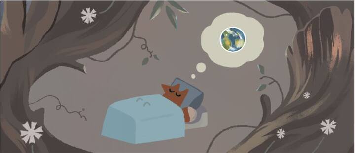 इस कार्टून सीरिज़ के जरिए गूगल डूडल ने दिखाया है कि कैसे एक लोमड़ी सोते हुए बुरा सपना देखती है कि मौसम में हो रहे परिवर्तन से बर्फ के पहाड़ पिघल रहे हैं और जीव मरे रहे हैं.