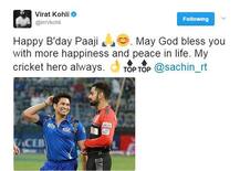 सचिन के जन्मदिन पर विराट, सहवाग, कुंबले समेत दिग्गजों ने दी बधाई