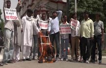 इलाहाबाद: मेयर चुनाव को लेकर कांग्रेसियों ने किया नगर निगम दफ्तर में हंगामा