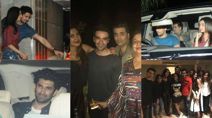 बॉलीवुड एक्ट्रेस प्रियंका चोपड़ा अमेरिका से वापस लौटने के बाद से ही अपने सभी दोस्तों के साथ पार्टी करने में व्यस्त हैं. प्रियंका ने अपने घर पर भी एक पार्टी का आयोजन किया, इस पार्टी में आलिया, सिद्धार्थ, करण, मनीष समेत बॉलीवुड की कई बड़ी हस्तियां शामिल हुईं. आगे की स्लाइड्स में देखें पार्टी में पहुंचे सभी सितारों की तस्वीरें...!