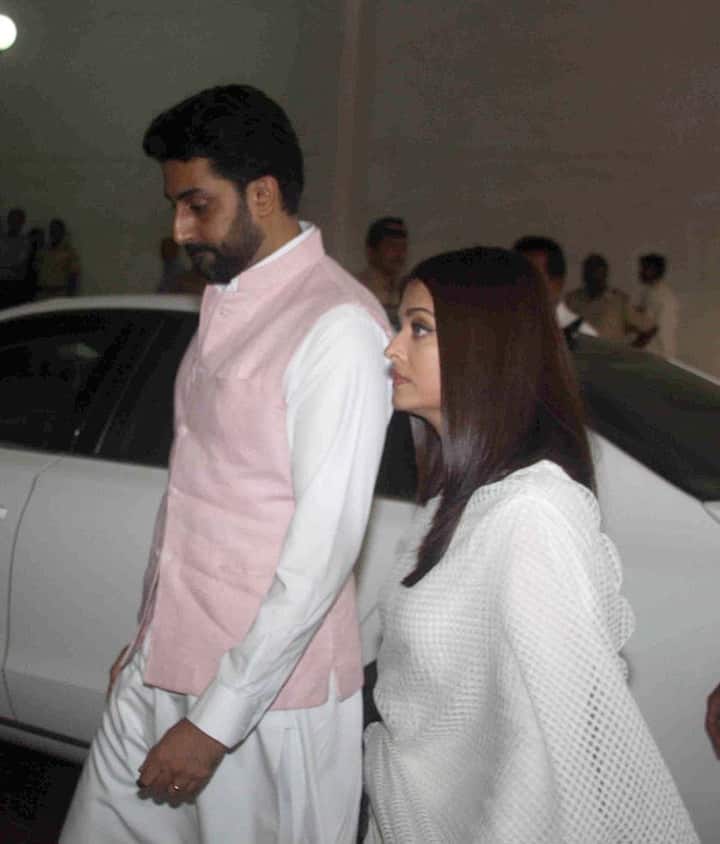 यहां पर अभिषेक बच्चन और ऐश्वर्या राय एक साथ पहुंचे.