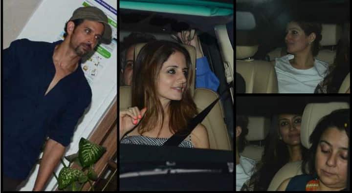 बॉलीवुड अभिनेता ऋतिक रोशन और सुजैन खान कल रात मुंबई में पार्टी करते दिखे. इनके दोनों के साथ अभिनेत्री ट्विंकल खन्ना और सोनाली बेंद्रे भी मौजूद थीं.