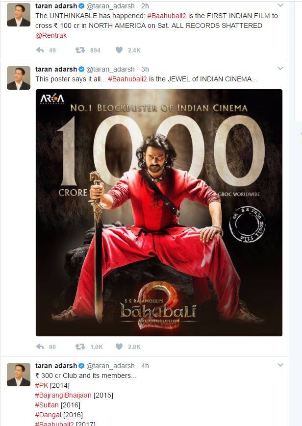 आपको यह भी बता दें कि ‘दंगल’ और ‘पीके’ की वर्ल्डवाइड कमाई के रिकॉर्ड को ‘बाहुबली 2 : द कनक्लूजन’ पहले ही तोड़ चुकी है. ‘पीके’ की अबतक की वर्ल्डवाइड कमाई 792 करोड़ है वहीं ‘दंगल’ की वर्ल्डवाइड कमाई तकरीबन 780 रुपये करोड़ है.