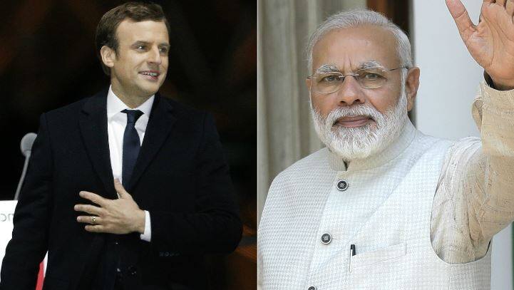 फ्रांस के नए राष्ट्रपति इमैनुएल मैक्रों को पीएम मोदी ने दी बधाई, मिलकर काम करने पर जोर Pm Modi Congratulates Emmanuel Macron After His Victory In French Presidential Election फ्रांस के नए राष्ट्रपति इमैनुएल मैक्रों को पीएम मोदी ने दी बधाई, मिलकर काम करने पर जोर