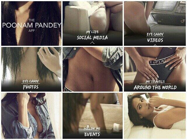 इन तस्वीरों के जरिए पूनम पांडे अपनी ऐप का प्रचार कर रही हैं.