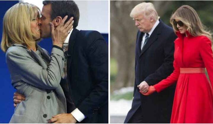 ट्रंप और मेलिनिया के बीच भी उम्र का यही फासला है, लेकिन मैक्रोन और ब्रिजिट के मामले में महिला की उम्र ज़्यादा है.