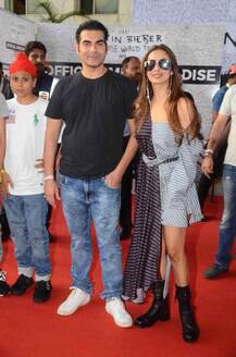 बीबर की दीवानगी में बाहों में बाहें डाले नज़र आए मलाइका और अरबाज!