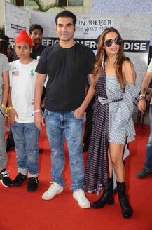 बीबर की दीवानगी में बाहों में बाहें डाले नज़र आए मलाइका और अरबाज!