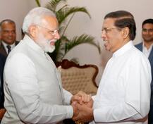 श्रीलंका में मोदी की राष्ट्रपति मैत्रीपाला से मुुलाकात, चीन की बढ़ती पैठ के बीच अहम दौरा