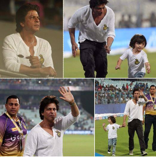  KKRvsMI: शाहरुख खान और बेटे अब्राम ने ईडन गार्डन्स में जीता दर्शकों का दिल, देखें तस्वीरें