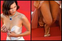 Cannes Film Festival: रेड कार्पेट पर उप्स मोमेंट का शिकार हुईं बेला हदीद, देखें PICS