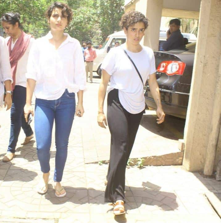 'दंगल गर्ल' फातिमा सना शेख और सान्या मल्होत्रा. (सभी तस्वीरें- मानव मंगलानी)