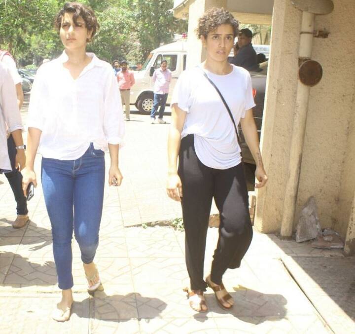 'दंगल गर्ल' फातिमा सना शेख और सान्या मल्होत्रा. (तस्वीर - मानव मंगलानी)