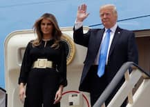 पहली विदेश यात्रा पर सउदी अरब पहुंचे US प्रेसिडेंट डोनाल्ड ट्रंप, पत्नी मेलानिया ने नहीं पहना हिजाब