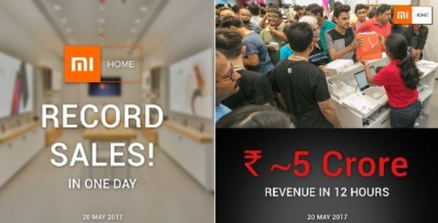 Xiaomi Claims To Cross Rs 5 Crore Revenue On Mi Home Store Opening शाओमी ने MI होम पर 12 घंटे में 5 करोड़ रुपए के प्रोडक्ट्स के सेल का दावा किया