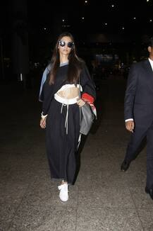 एयरपोर्ट पर कुछ इस अंदाज़ में नज़र आईं सोनम कपूर