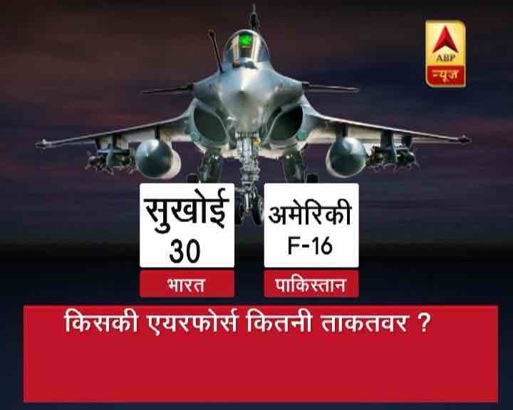 भारत के पसा सुखोई 30 है तो पाक के पास अमेरिकी एफ-16...आगे जानिए...