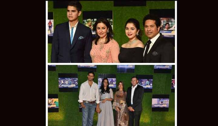 क्रिकेट के भगवान सचिन तेंदुलकर के जीवन पर आधारित बायोपिक ‘सचिन: ए बिलियन ड्रीम्स’ के प्रीमियर में उनका पूरा परिवार मौजूद रहा. उनकी पत्नी अंजलि, बेटी सारा और बेटा अर्जुन उनके साथ दिखे. वहीं इस दौरान अजीत अगरकर और आशिश नेहरा भी अपनी पत्नियों के साथ पहुंचे. 26 मई को रिलीज होने जा रही इस फिल्म के प्रीमियर में क्रिकेट और बॉलीवुड जगत की दिग्गज हस्तियों ने भरपूर आनंद उठाया. इस अवसर पर इस फिल्म की दो स्क्रीनिंग का आयोजन किया गया. जिसमें पहला शो 4.30 बजे शाम का था जिसमें क्रिकेट जगत की हस्तियों ने शिरकत की तो वहीं शाम को 7.30 बजे आयोजित दूसरे शो में बॉलीवुड सेलिब्रिटियों ने इस फिल्म को देखा. फिल्म इसी शुक्रवार को रिलीज़ होने वाली है. देखें बाकी की तस्वीरें-