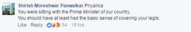 मोदी से मुलाकात में टांगों को लेकर ट्रोल हुईं प्रियंका, ट्रोलर्स को मिला यूं जवाब