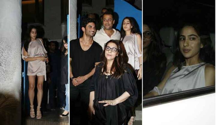 तस्वीरों में आप सैफ अली ख़ान की बेटी सारा, पूर्व पत्नी अमृता और तेज़ी से उभरते अदाकार सुशांत सिंह राजपूत को देख सकते हैं.