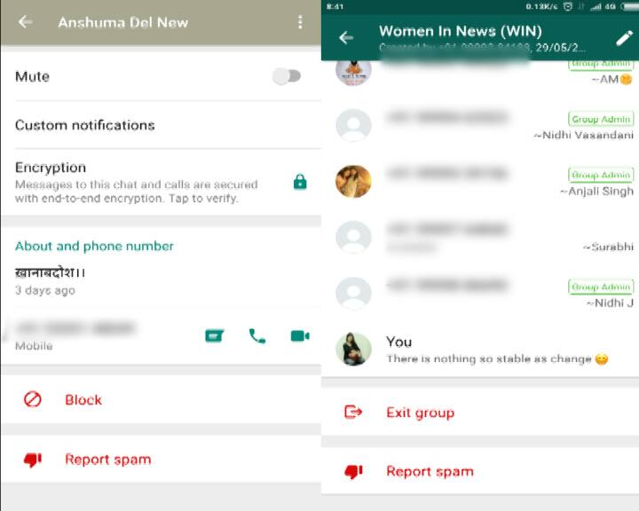 WhatsApp लाया एंड्रॉयड के लिए नया फीचर, अब ग्रुप या कॉन्टेक्ट को कर सकेंगे Report