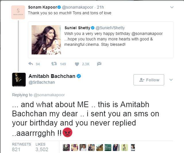 जानें- सोनम कपूर ने ऐसा क्या किया जो उनसे नाराज हो गए अमिताभ बच्चन!