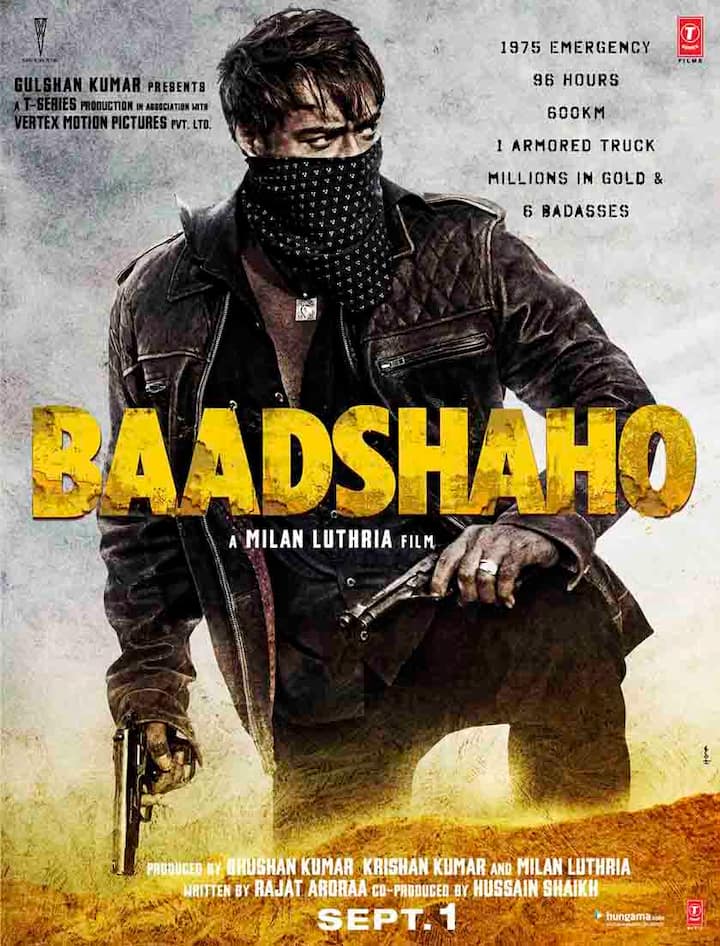 अजय देवगन ने ट्विटर पर पोस्टर शेयर करते हुए लिखा है, ‘1975 की इमरजेंसी… 96 घंटे… 600 किलोमीटर… ‘बादशाहो’ की आंधी जल्द आ रही है’.