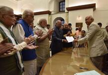 राष्ट्रपति चुनाव: मोदी-शाह की मौजूदगी में कोविंद ने भरा नामांकन, बोले- \'दलगत राजनीति से ऊपर है पद\'