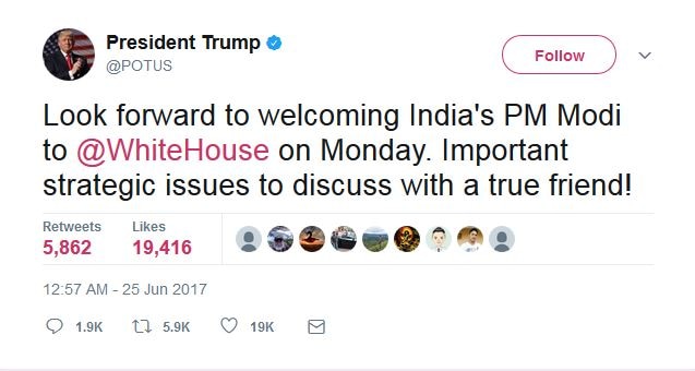 अमेरिका पहुंचे पीएम मोदी, राष्ट्रपति ट्रंप ने पीएम को बताया सच्चा दोस्त