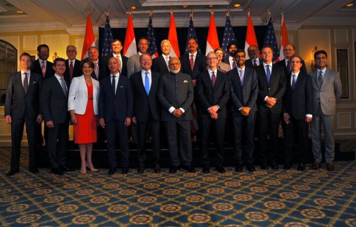 Pm Modi Interacted With Top Indian And American Ceos In Washington अमेरिकी कंपनियों के CEO से मिले पीएम मोदी, कहा- भारत के विकास में हिस्सा बनकर उठाएं फायदा