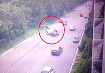 VIDEO: लैंबॉर्गिनी की जबरदस्त टक्कर से हवा में उछली कार, एक की मौत